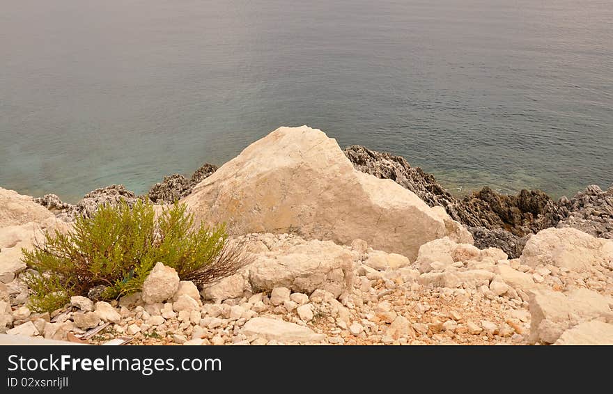 Beautiful coast of Zakynthos, Ionian sea, Greek Island