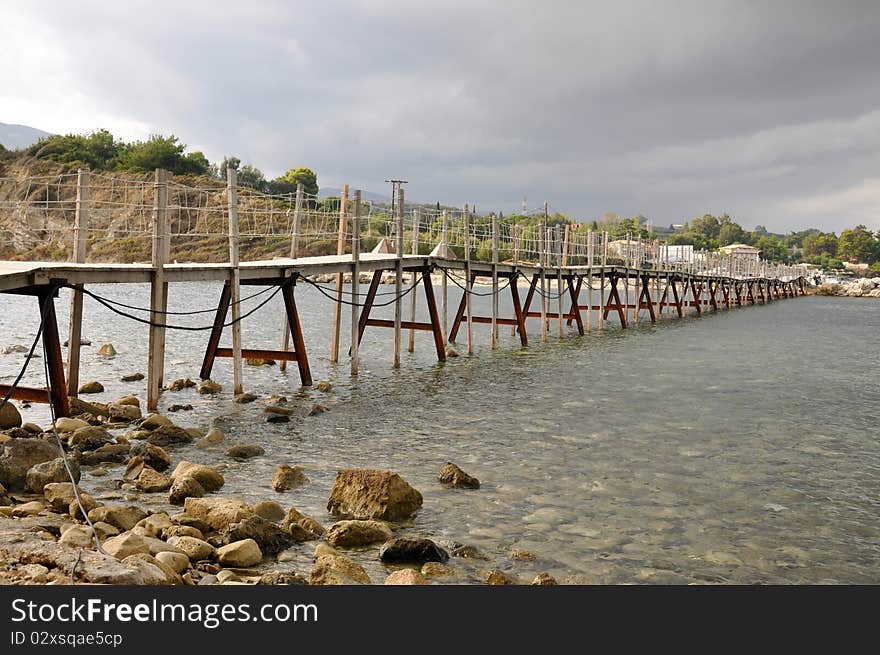 Bridge in Laganas Bay, Zakynthos, Greek Island. Bridge in Laganas Bay, Zakynthos, Greek Island