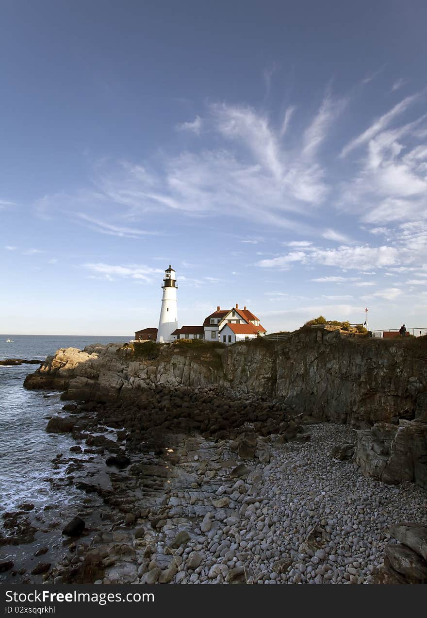 Lighthouse in Portland Maine in Fort Willams park. Lighthouse in Portland Maine in Fort Willams park