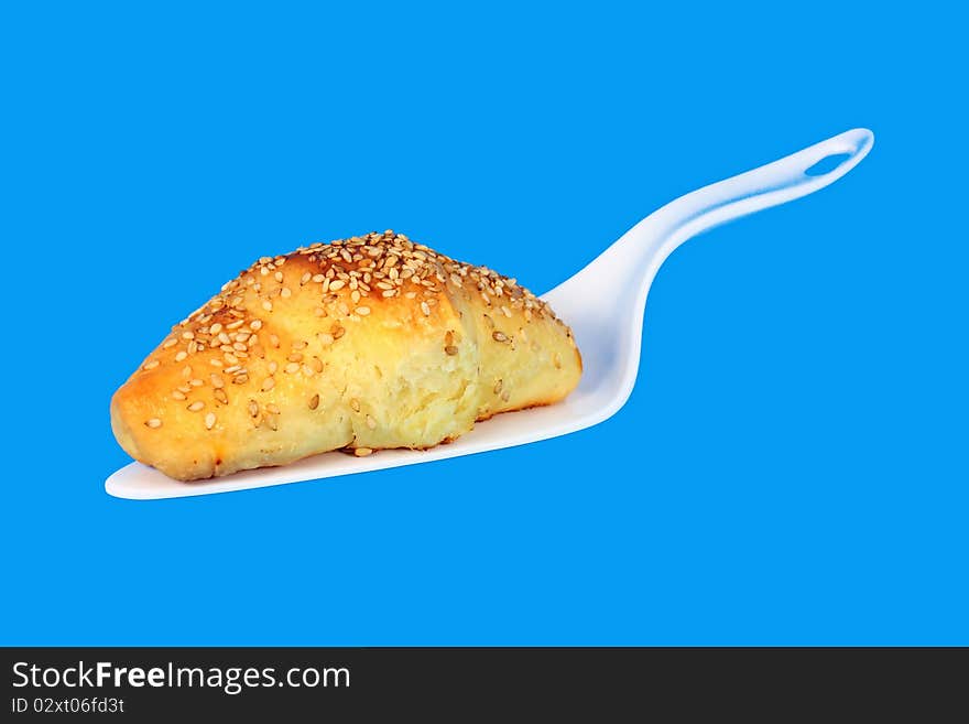 Hot Fresh Baked Pastry With Sesame Seeds