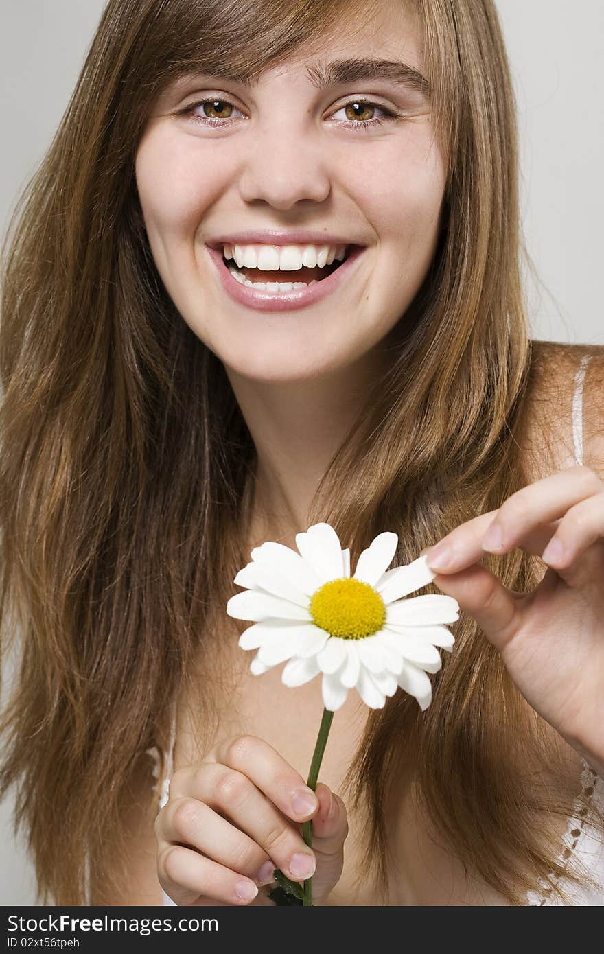 Woman With Camomile