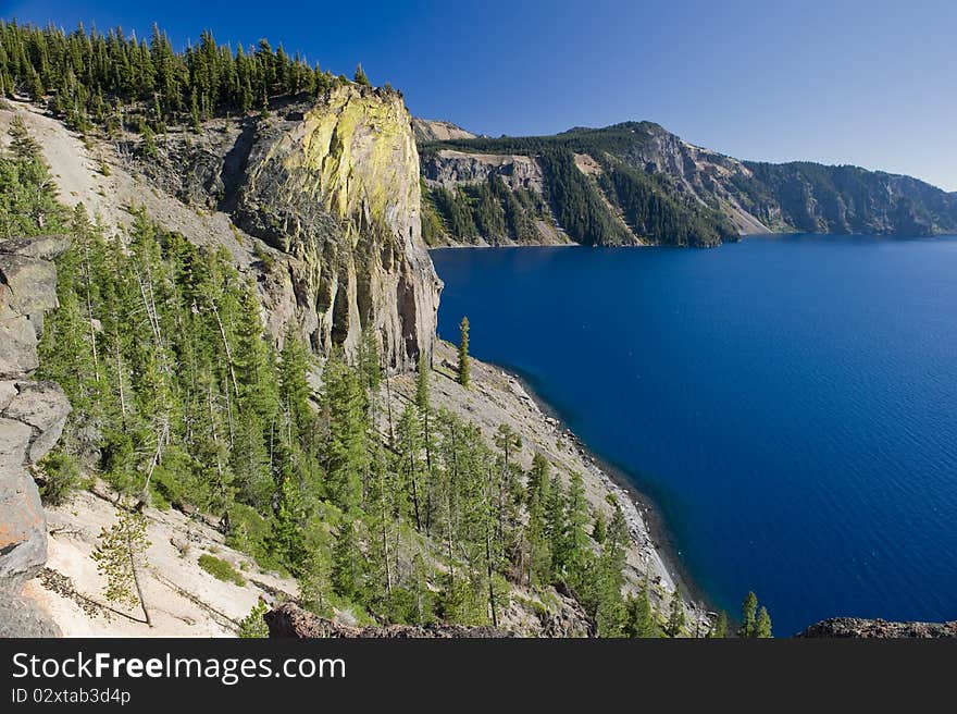 Crater Lake Volcano in Oregon