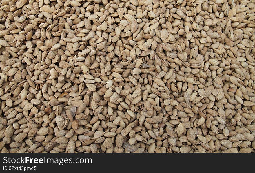 A view of almond. It's a popular dried fruit in turkey.