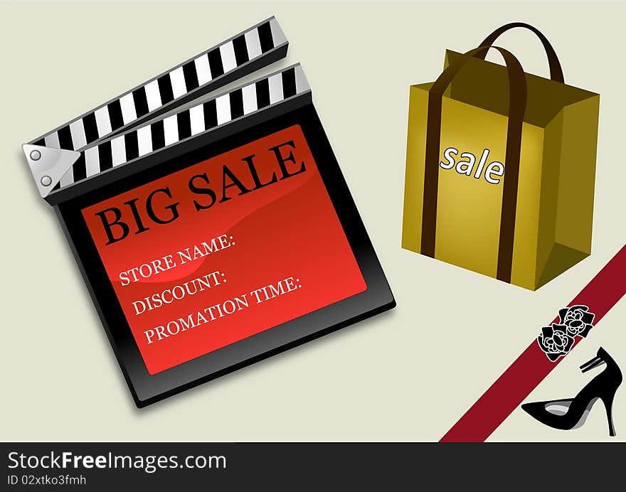 Big sale poster for your store