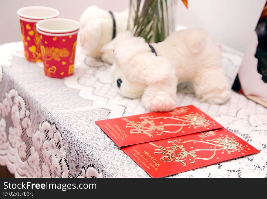 Red packets for newlyweds