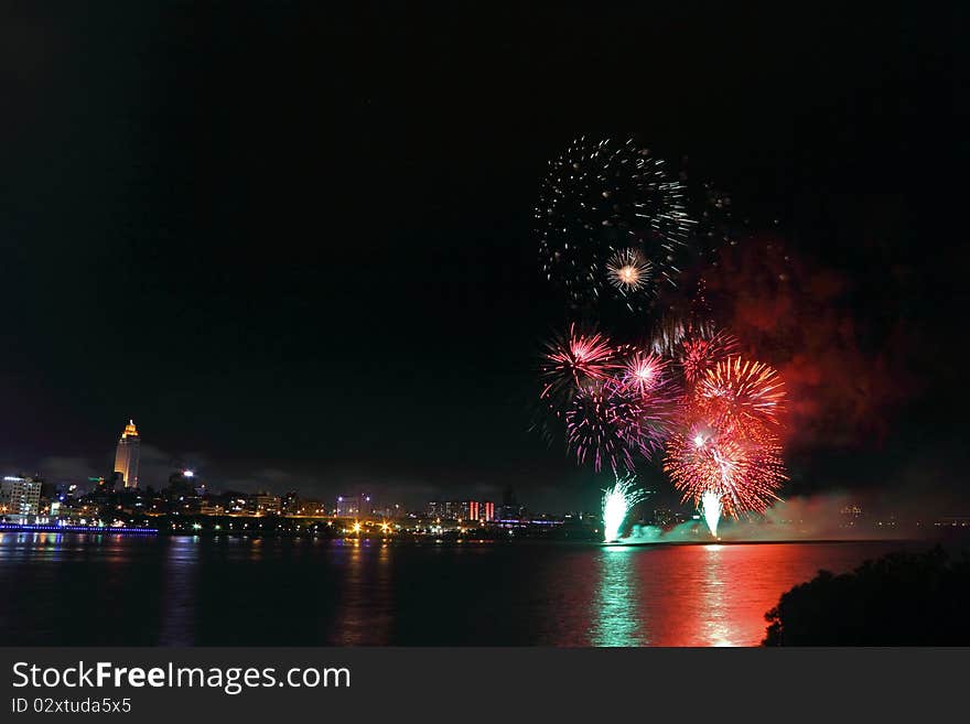 Fireworks ,TAIPEI - OCTOBER 10