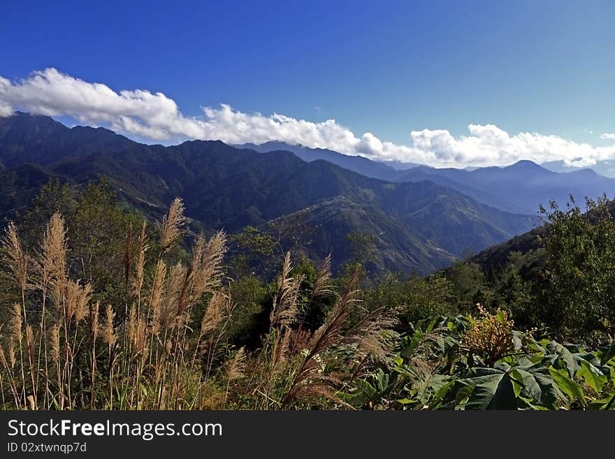 Taiwan Famous Landscape :Hehuan Mountain in taroko national park