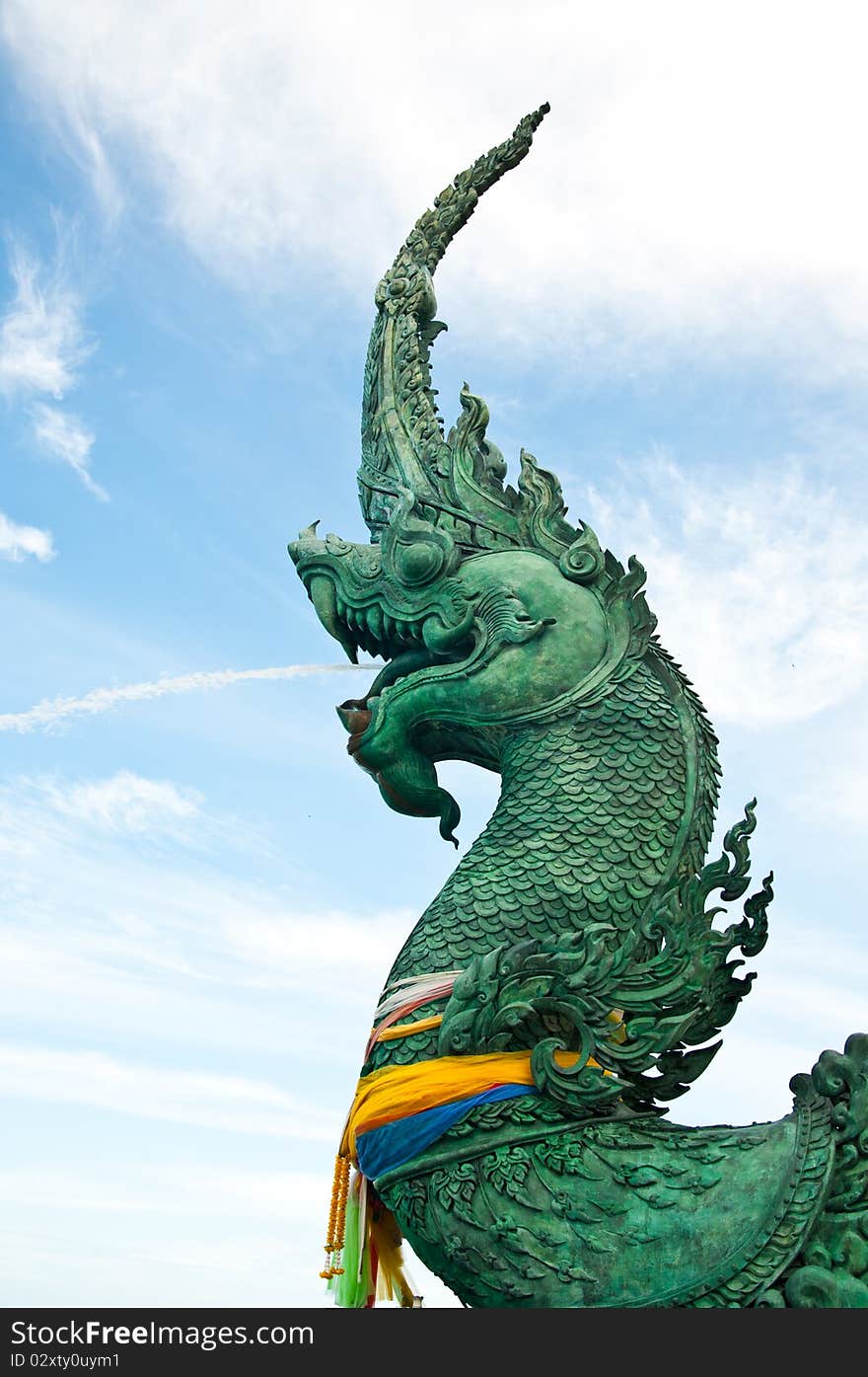 Naga statues lakeside Songkhla, Thailand. Naga statues lakeside Songkhla, Thailand.