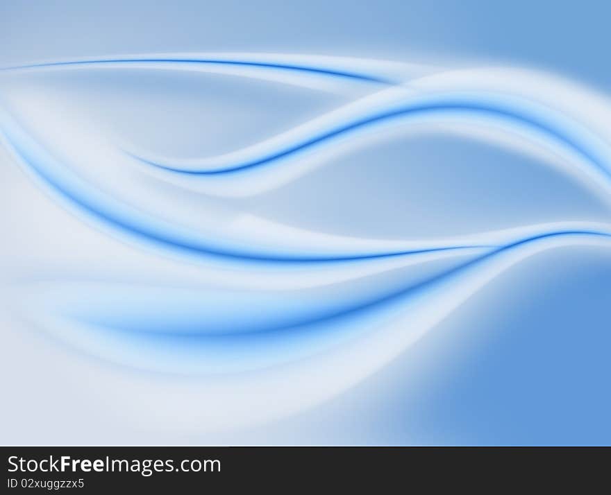 Blurry blue lines background abstraction