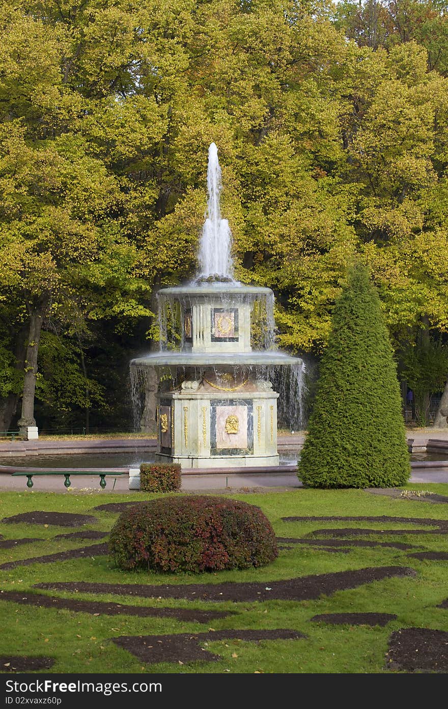 Peterhof fountain