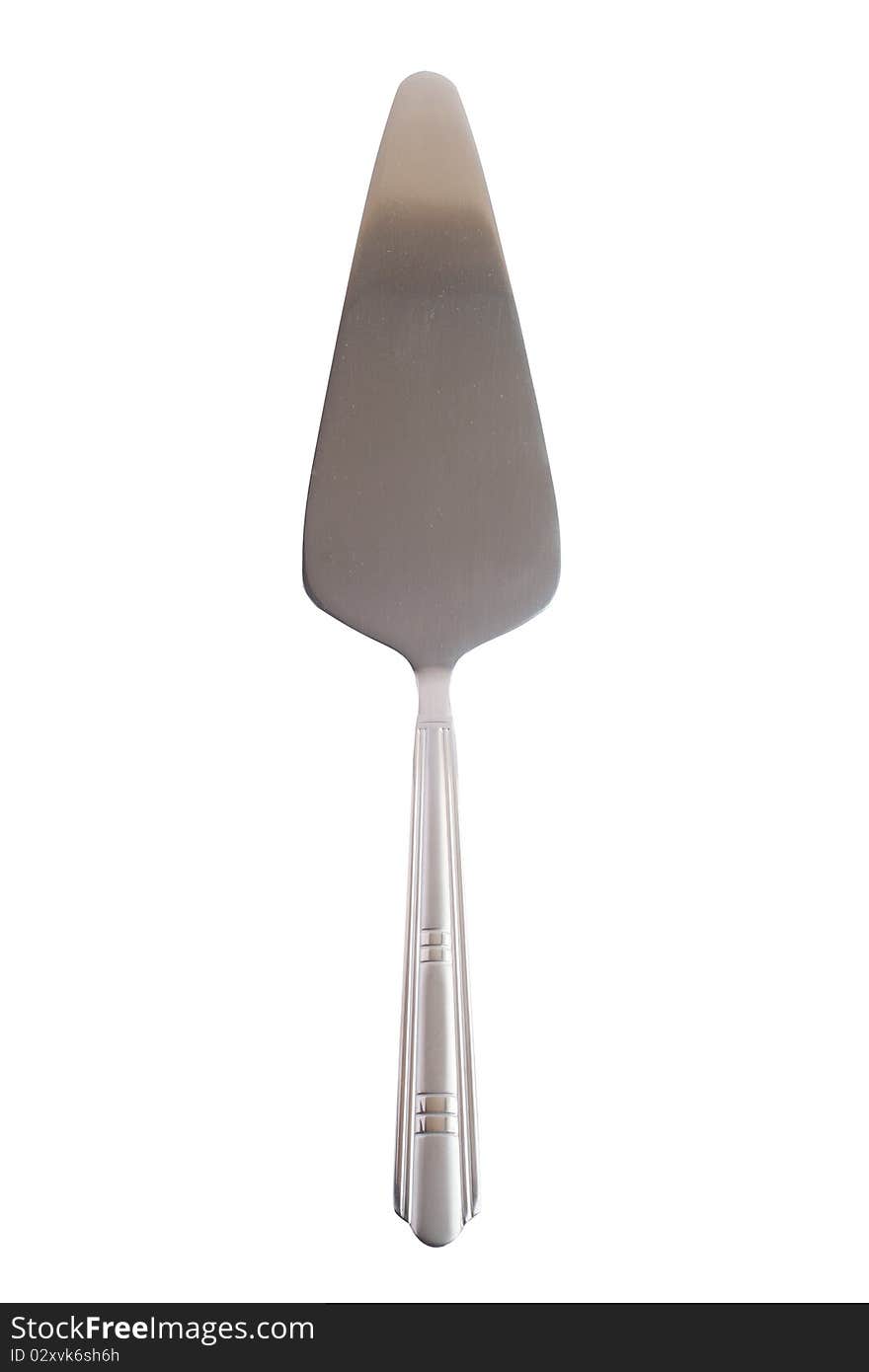 Silver Table Kitchen Trowel Isolated