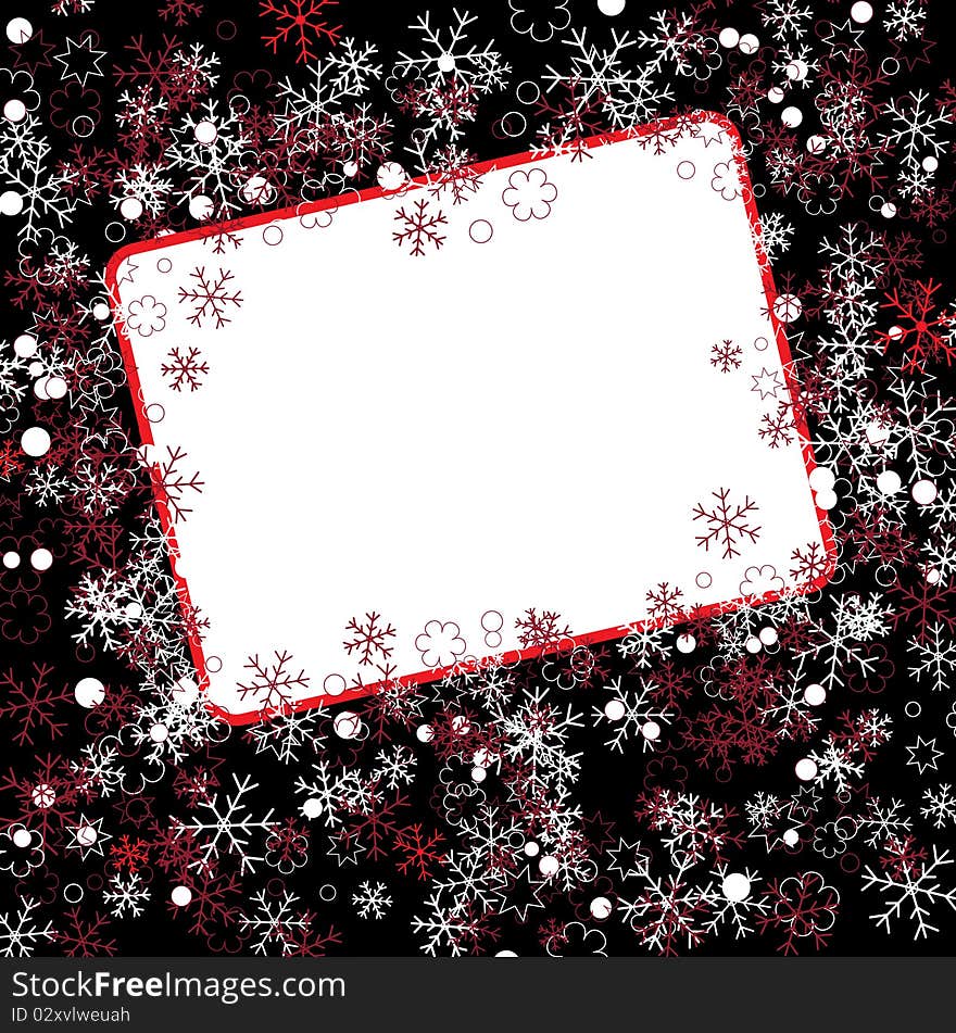 Bright christmas background with dark colors