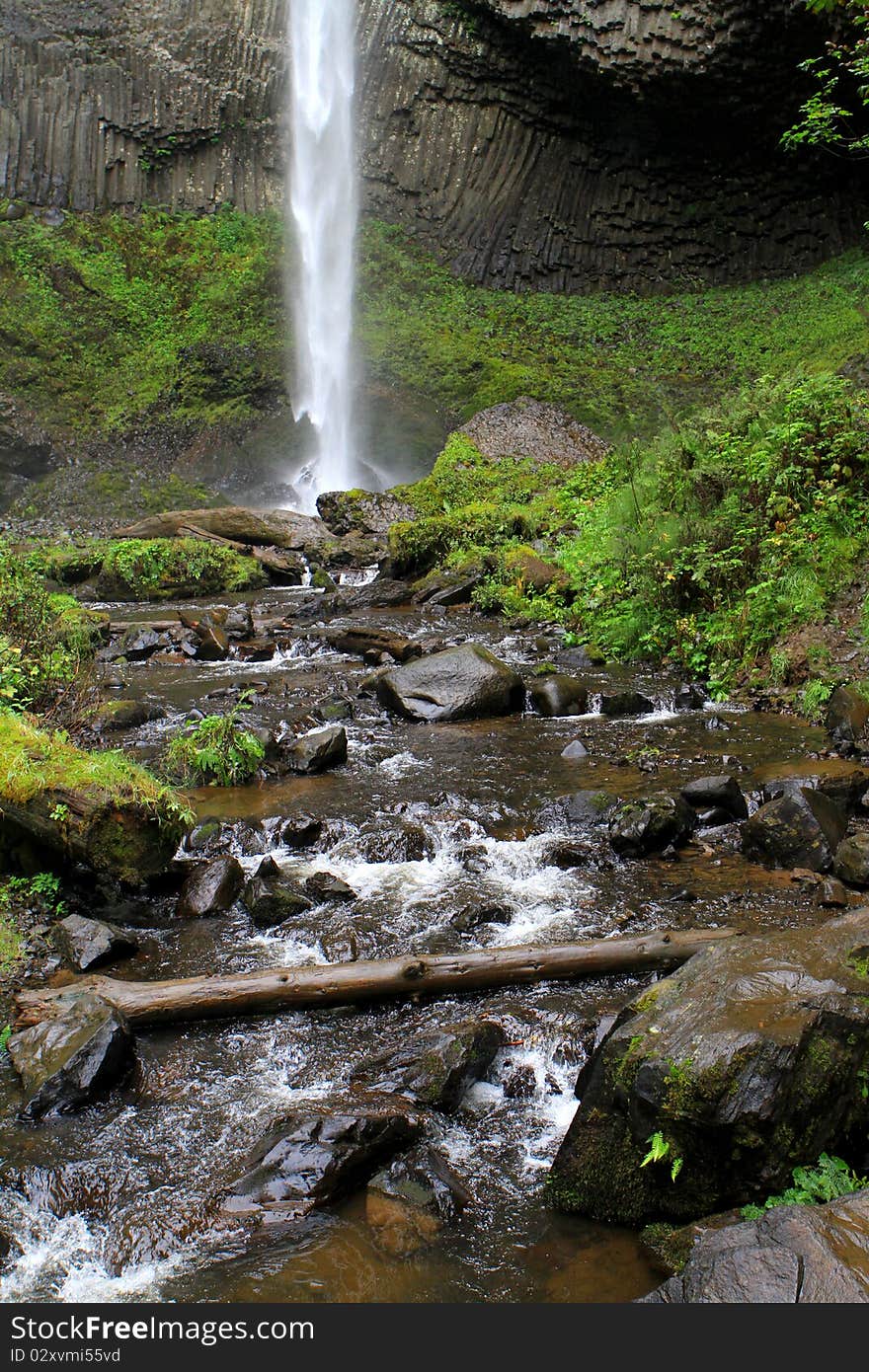 Waterfall in the Columbia River Gorge