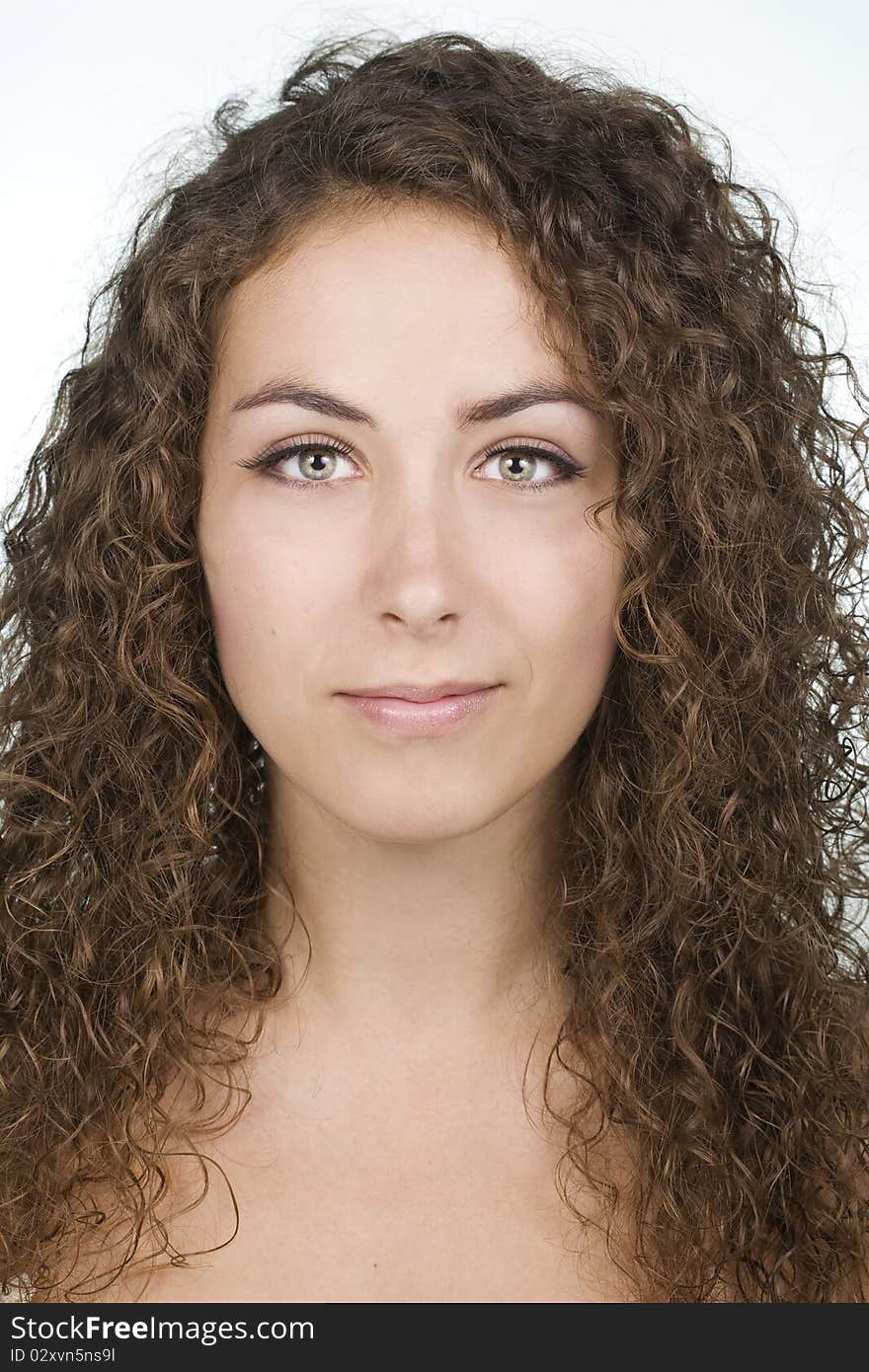 Closeup of a young beautiful woman. Closeup of a young beautiful woman.