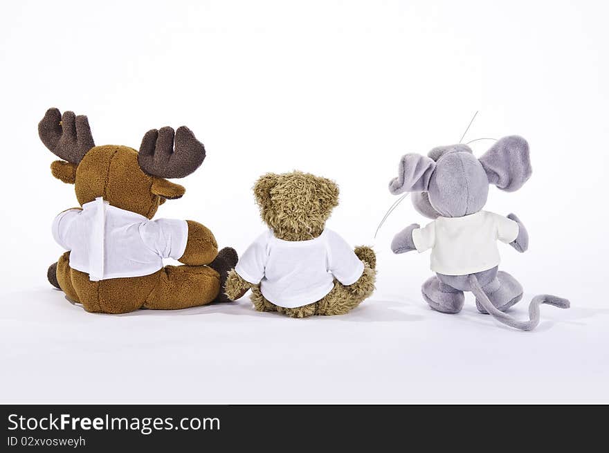 Three Stuffed Animals