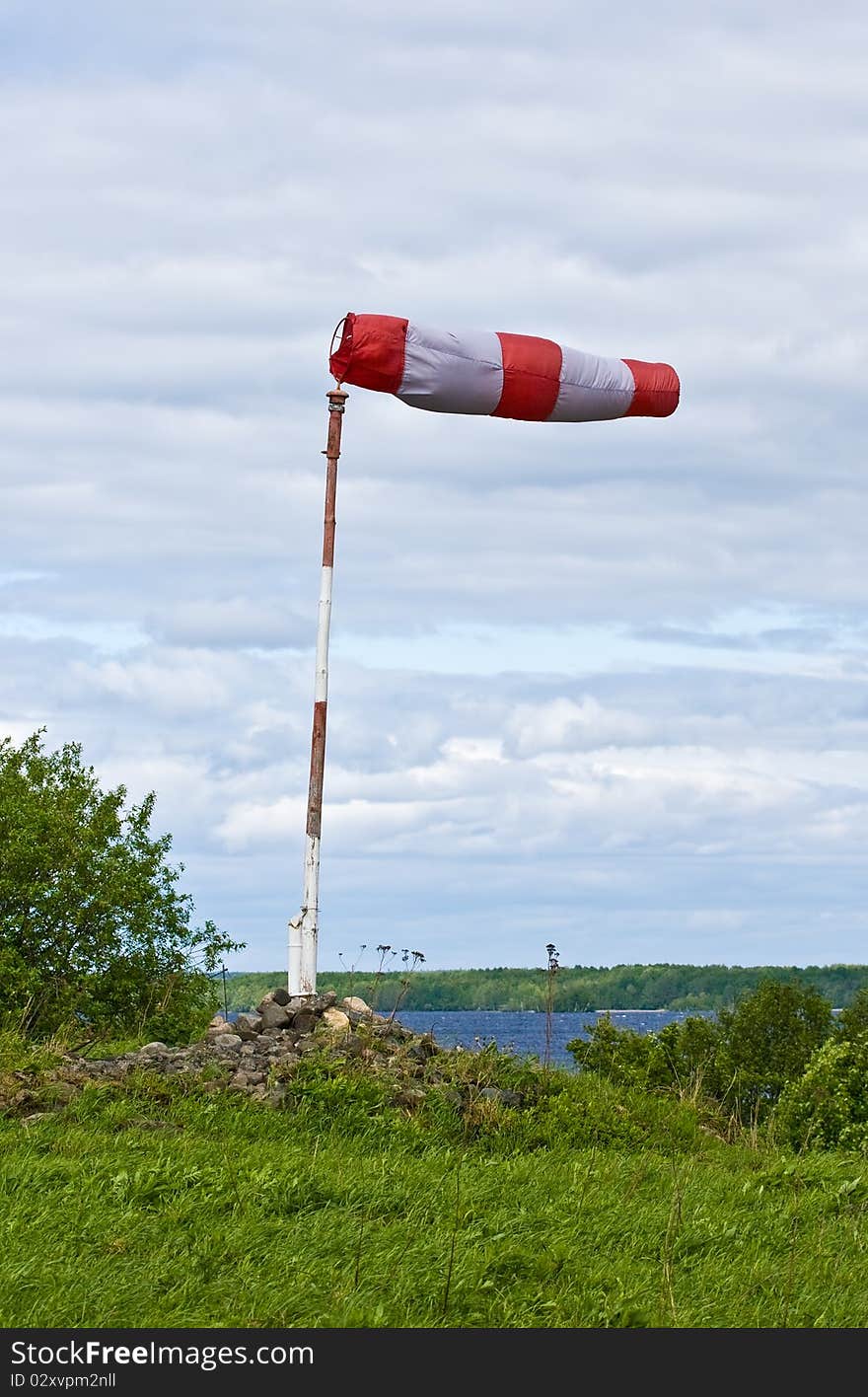 Airfield Flag On Kizhi Island