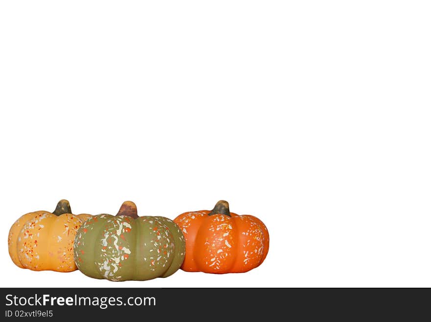 Halloween pumpkins as a isolated shot