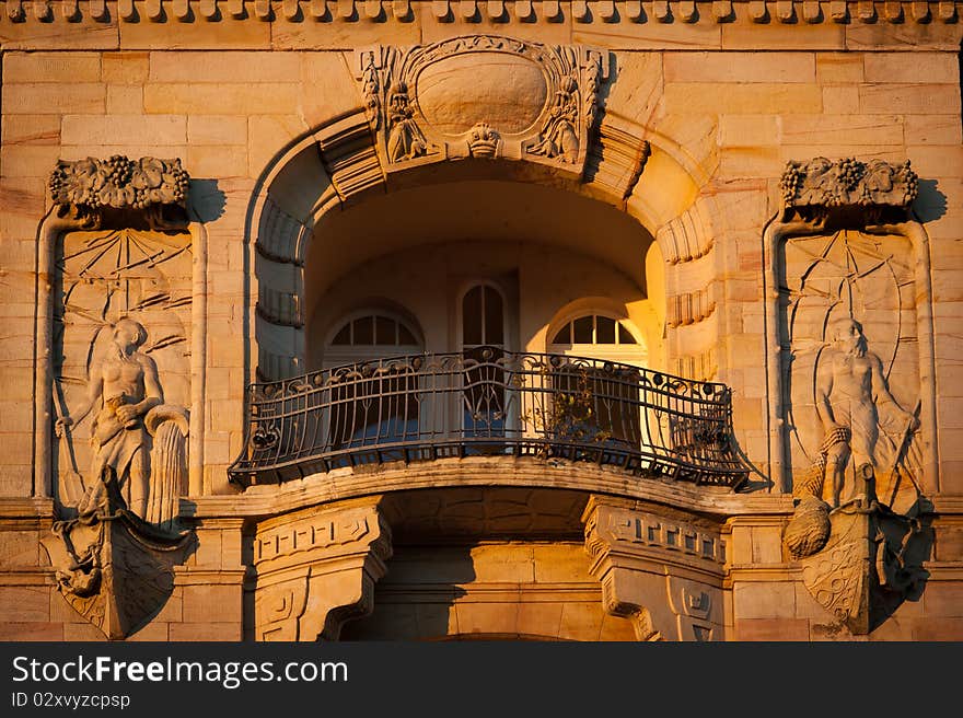 Picturesque balcony in constance, germany