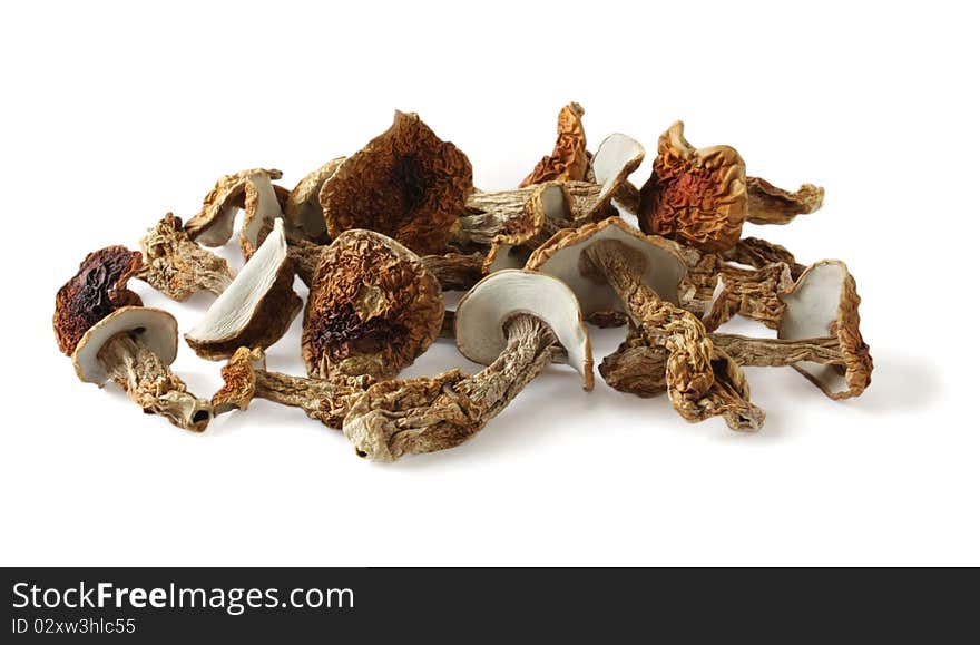 Dried boletus mushrooms