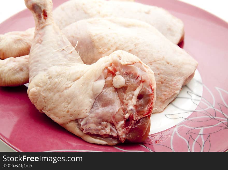 Chicken thigh raw