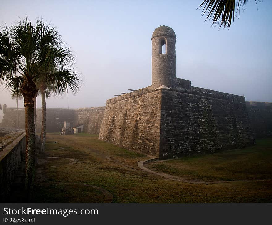 The Castillo de San Marcos, St Augustine FL. The Castillo de San Marcos, St Augustine FL