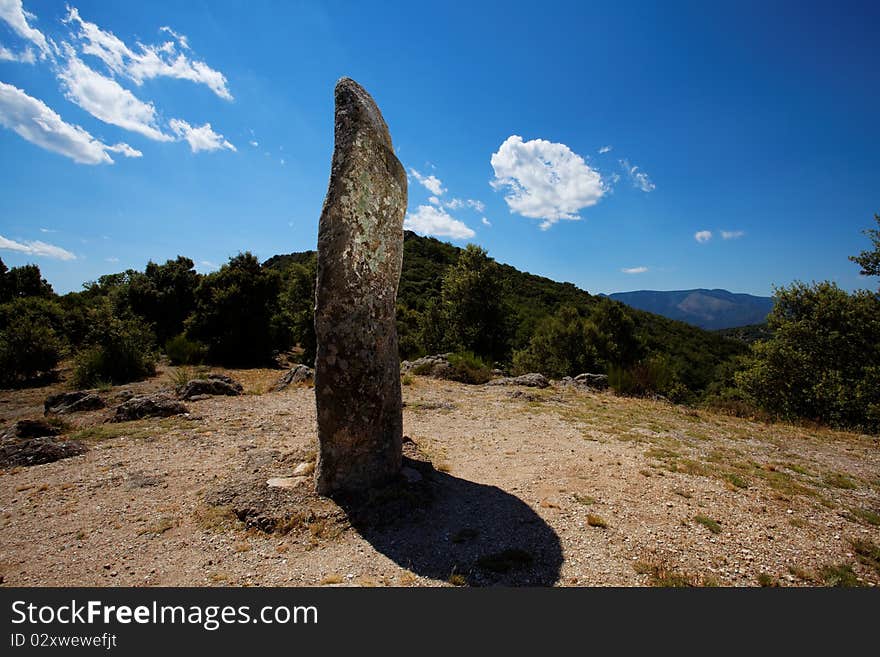 Raised stone