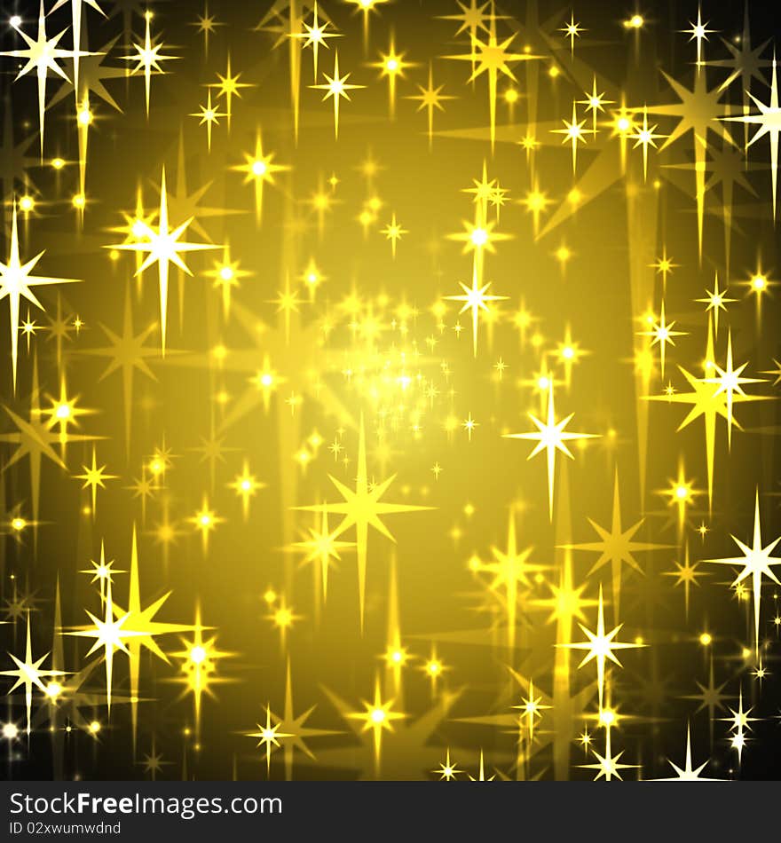 Christmas Background with shining star