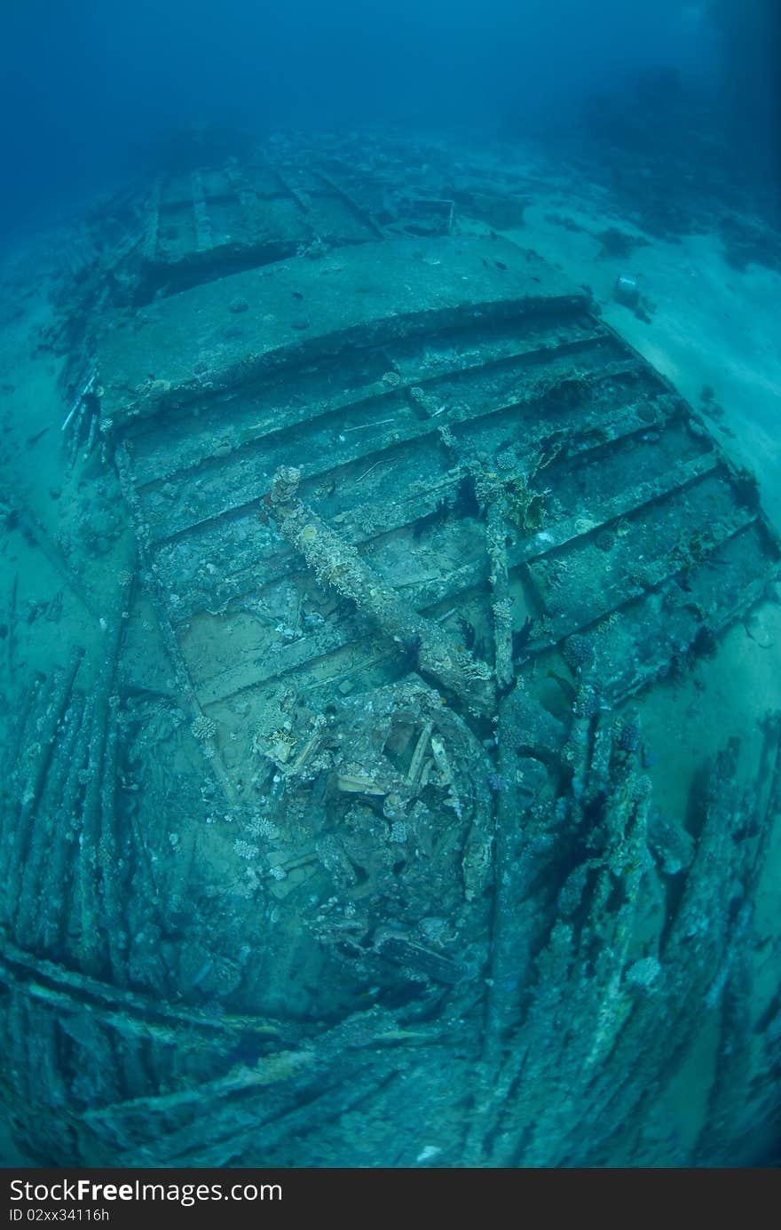 Abandoned cargo from shipwreck