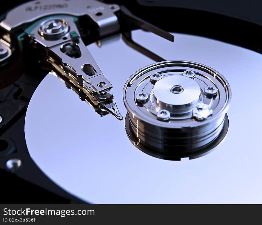 a view of inside hard disk