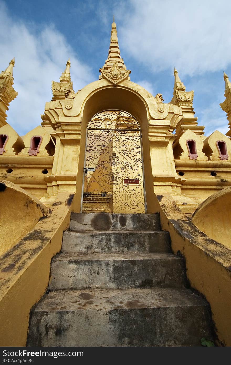 Buddhist temple in Vientiane, Laos