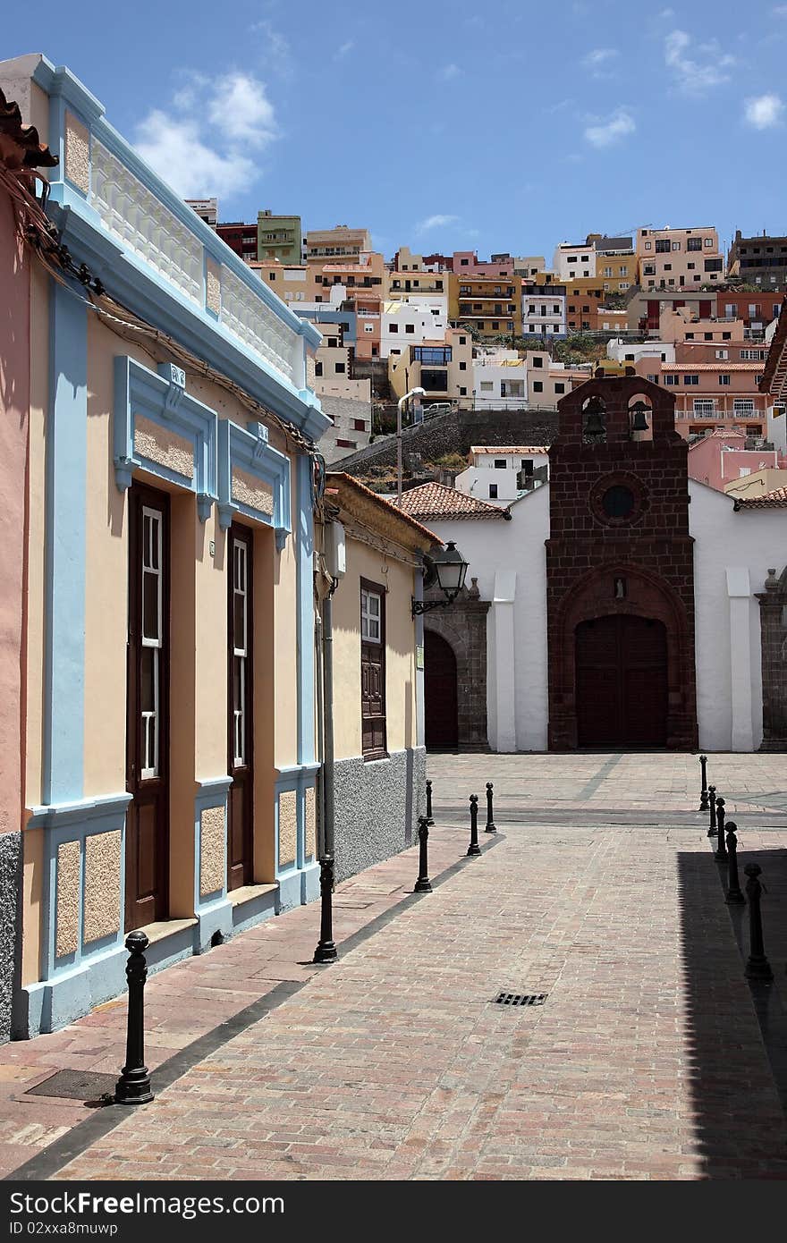 View over San Sebastian city, La Gomera. View over San Sebastian city, La Gomera