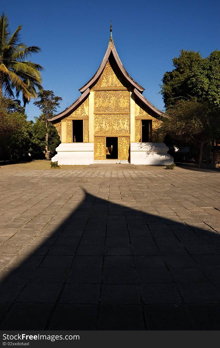 Wat Xieng Thong temple in Luang Prabang in Laos. Wat Xieng Thong temple in Luang Prabang in Laos