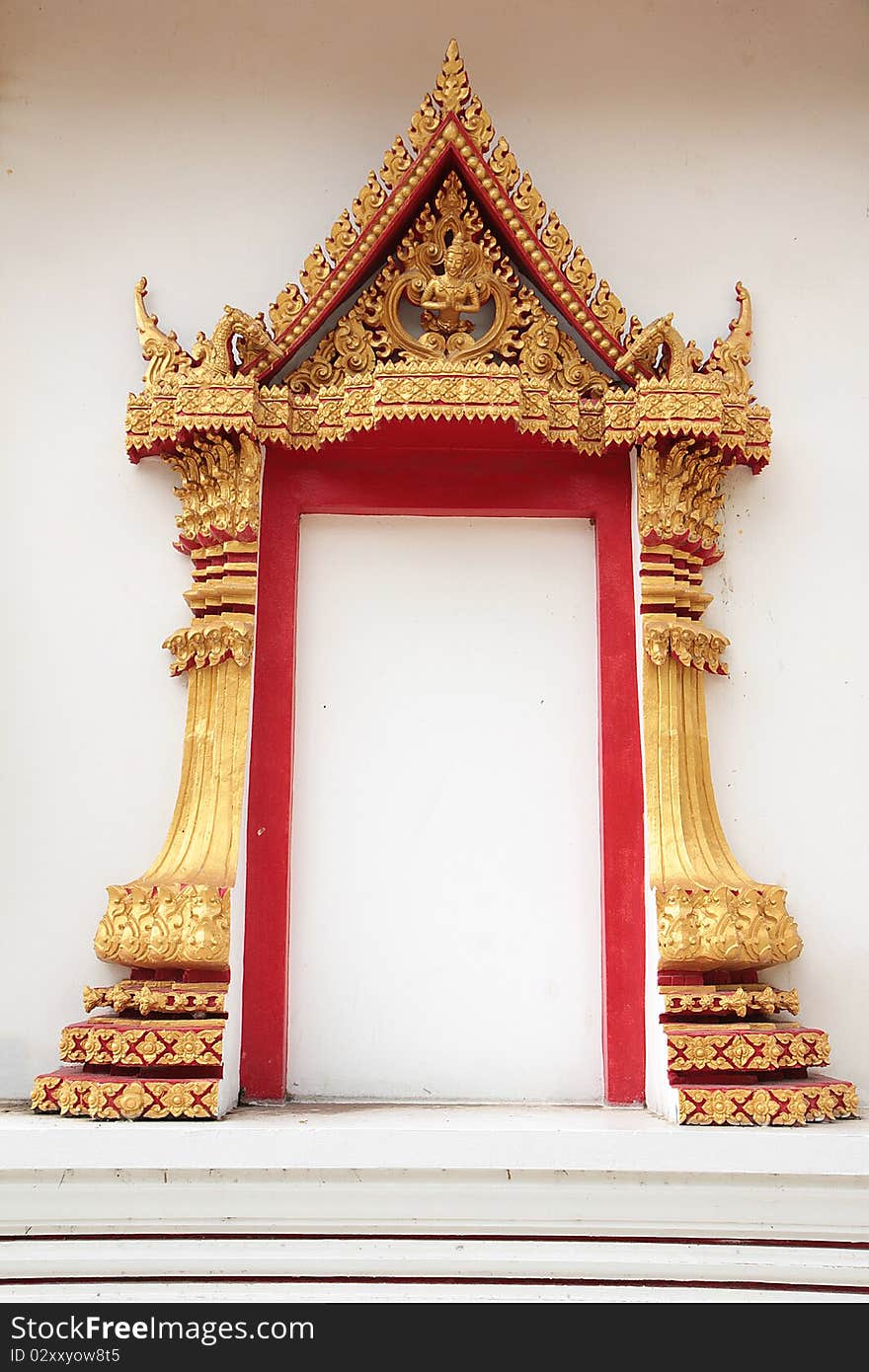 An Entrance to the Thai Temple. An Entrance to the Thai Temple