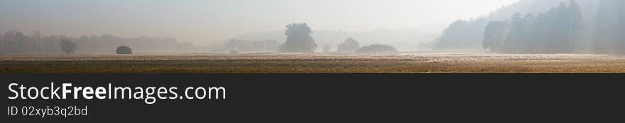 Hills and agricultural fields.