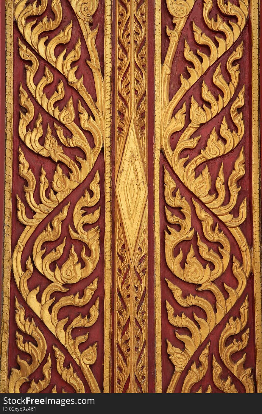 Traditional Carved wood Thai style