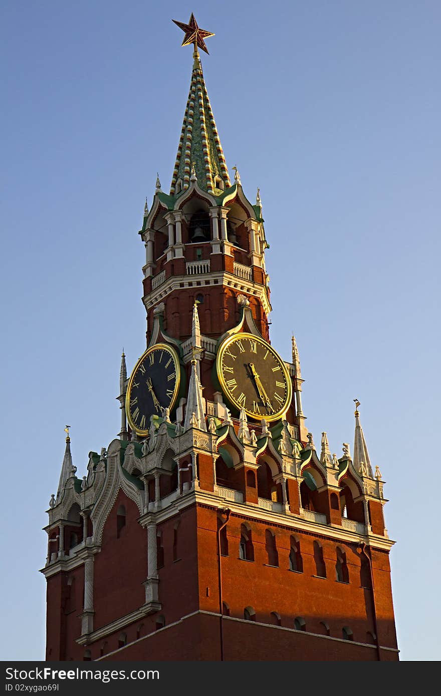 Spasskaya tower, Moscow Kremlin, Russia. Spasskaya tower, Moscow Kremlin, Russia