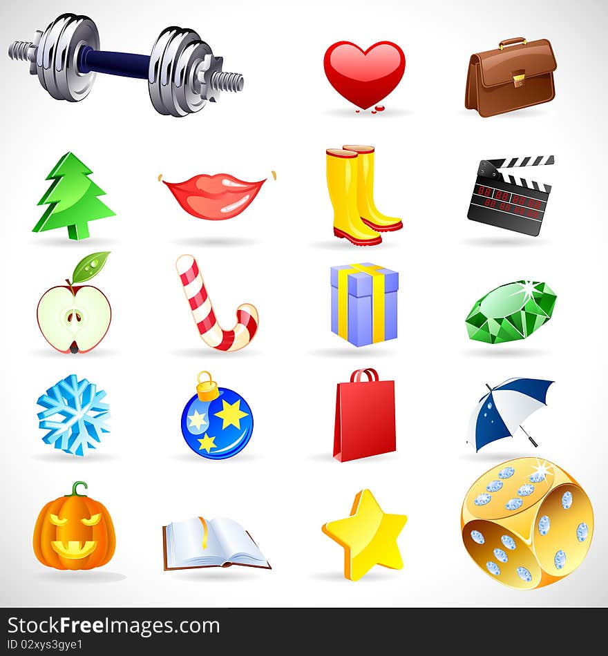 Vector Gift Icons.