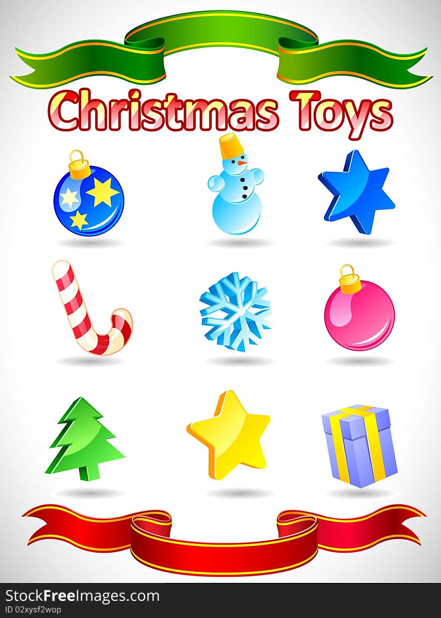 Vector Christmas icons. EPS available