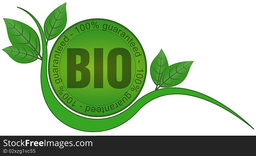 Identification symbol for organic farming. Identification symbol for organic farming