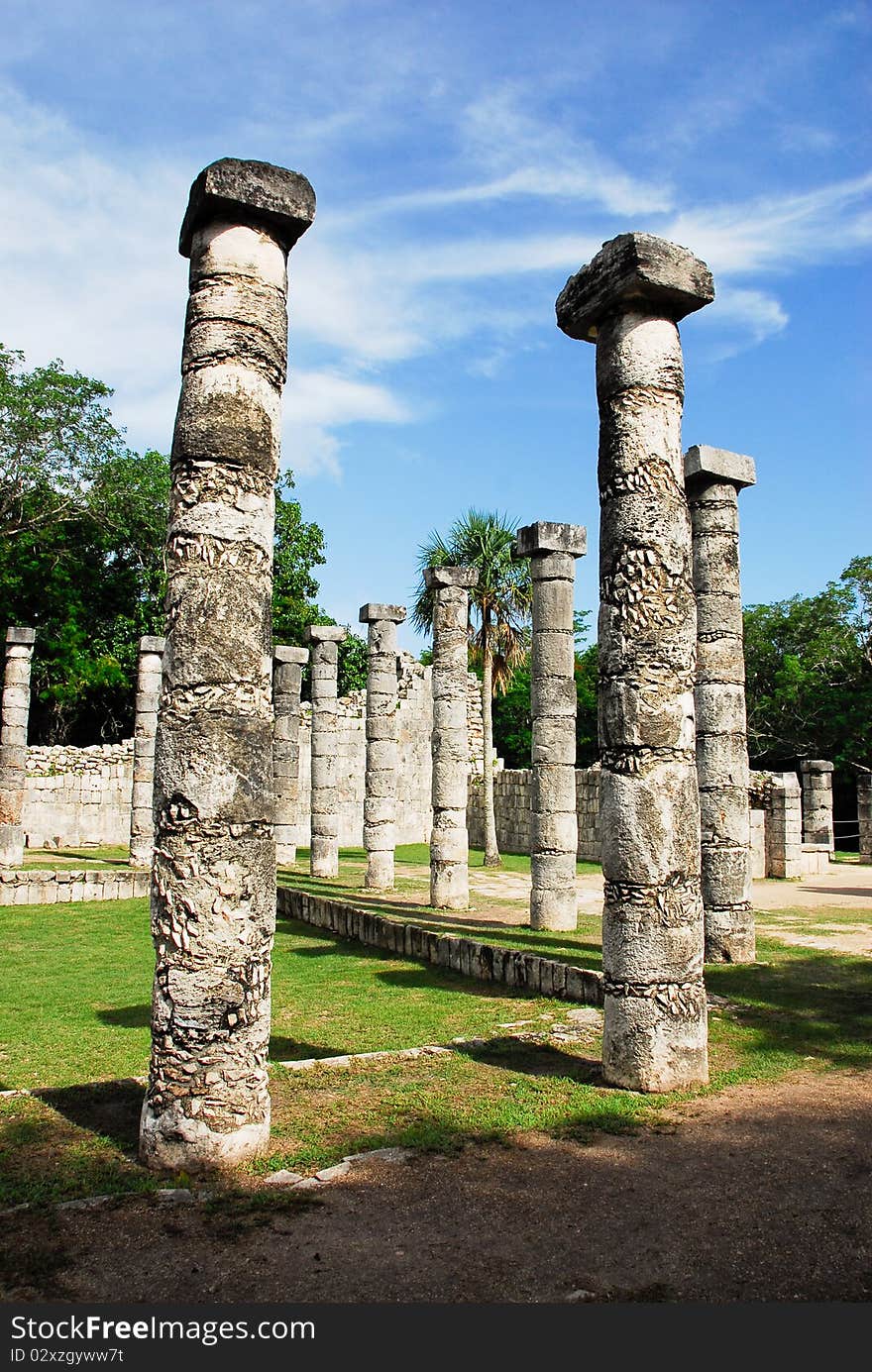 Temple of The Thousand Columns, Chichen itza, Yucatan, Mexico