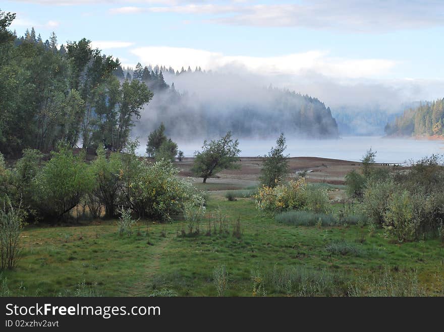 Dew over a Lake