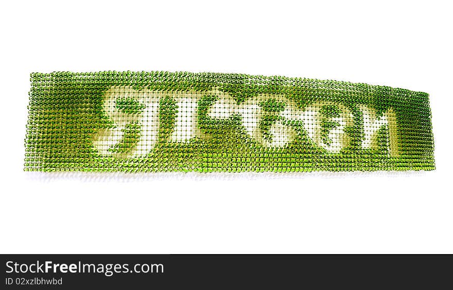 Green Ivy Trellis Text Banner. Green Ivy Trellis Text Banner