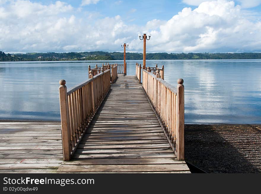 Pier at Lllanquihue lake