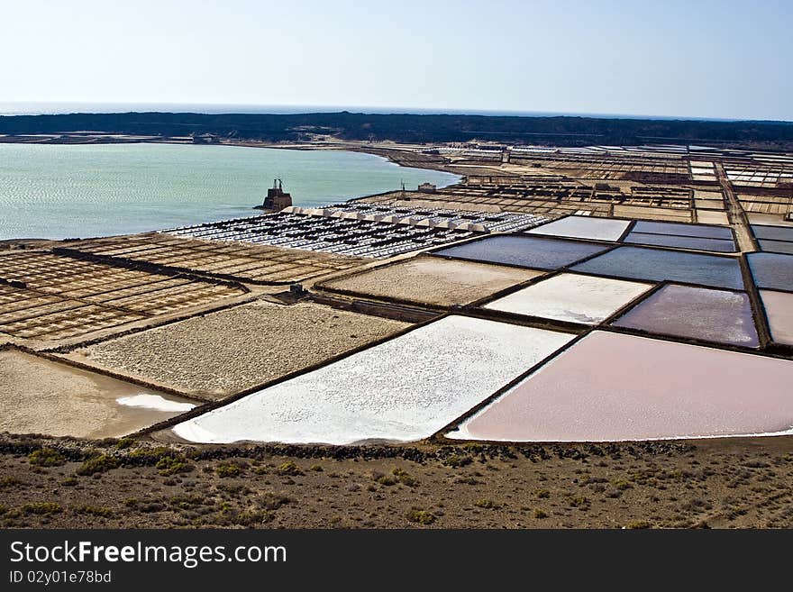 Salt Piles On A Saline Exploration