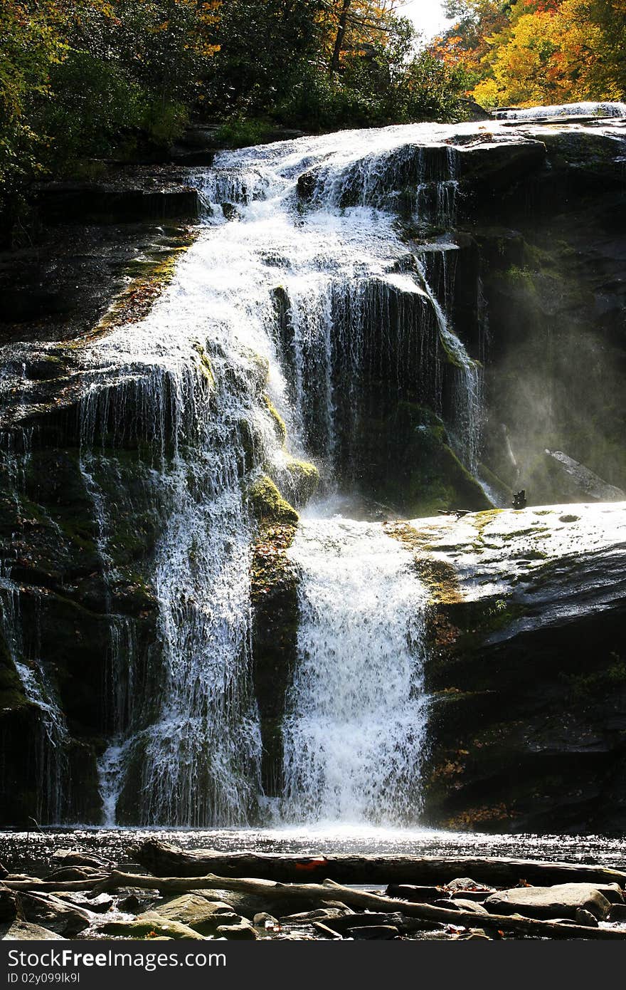 Bald river Falls near the Tellico river in eastern Tennessee