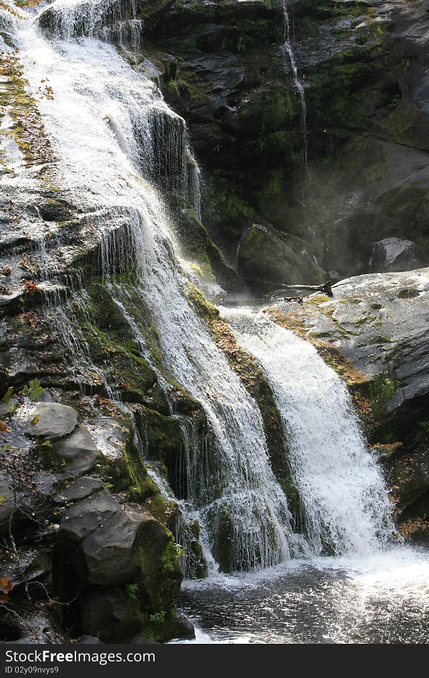 Bald river Falls near the Tellico river in eastern Tennessee