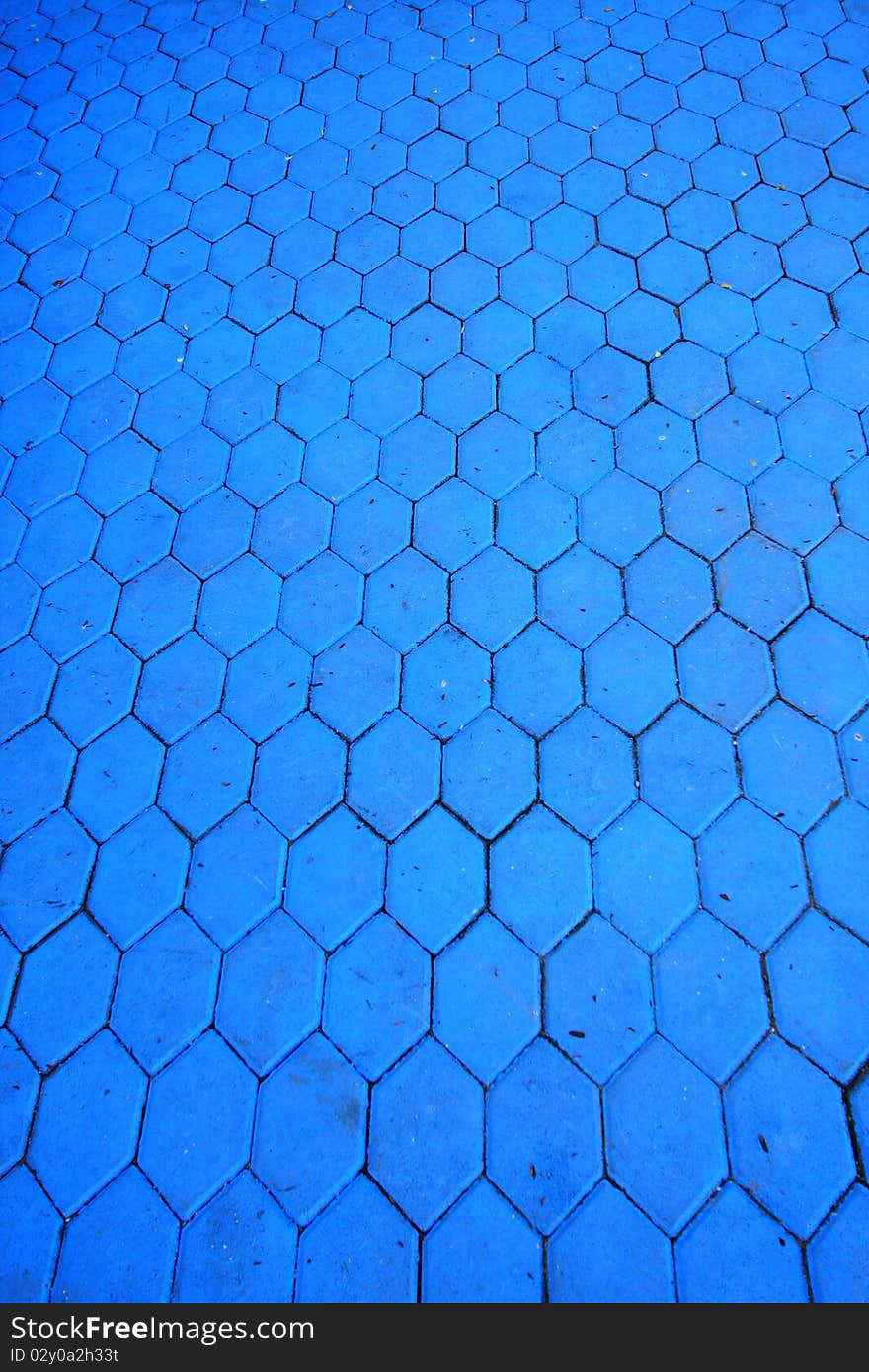 Pattern on the blue wall. Pattern on the blue wall