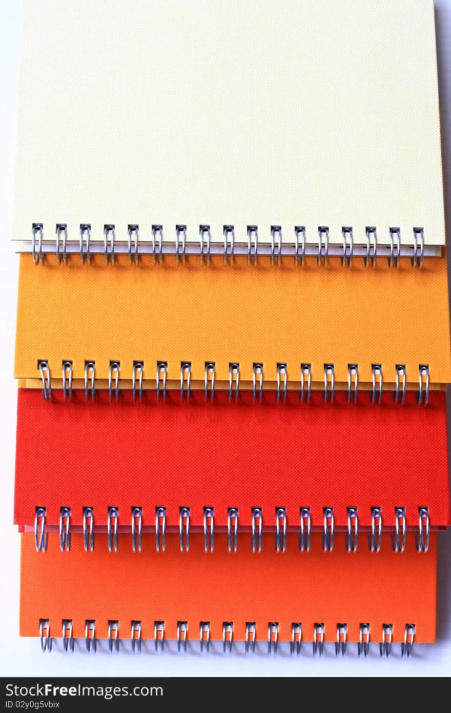 notebook color on white background. notebook color on white background