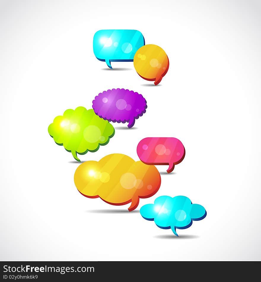 Vector illustration of Dialog clouds. Vector illustration of Dialog clouds.