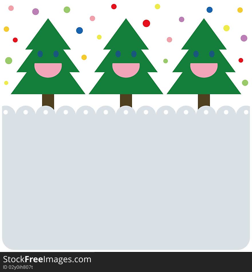 Tree Of Christmas Card